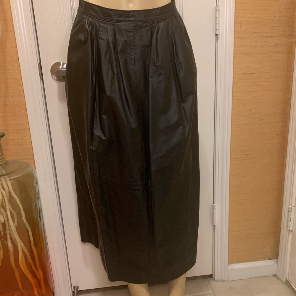 Saks Fifth Ave Leather skirt